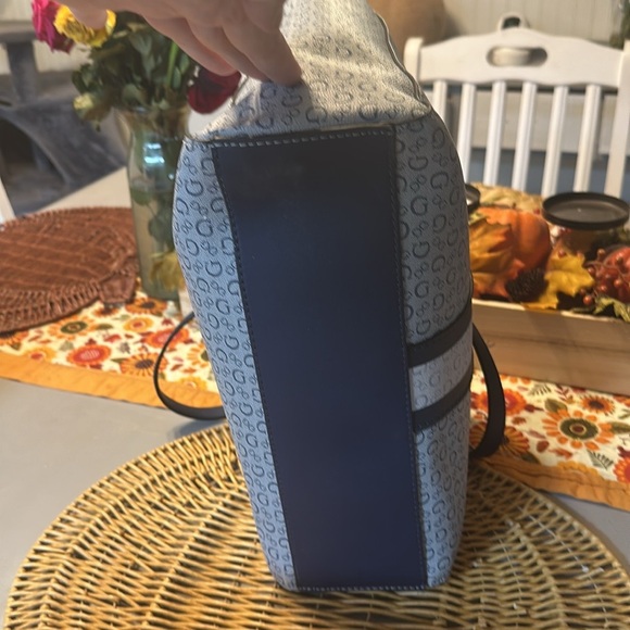 Guess blue tote 13 inches by 13 - Picture 2 of 2